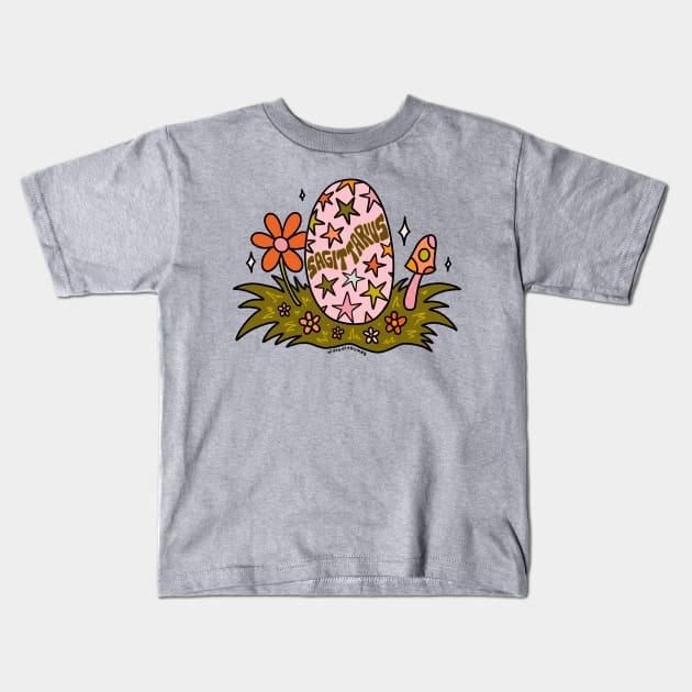 Sagittarius Easter Egg Kids T-Shirt by Doodle by Meg